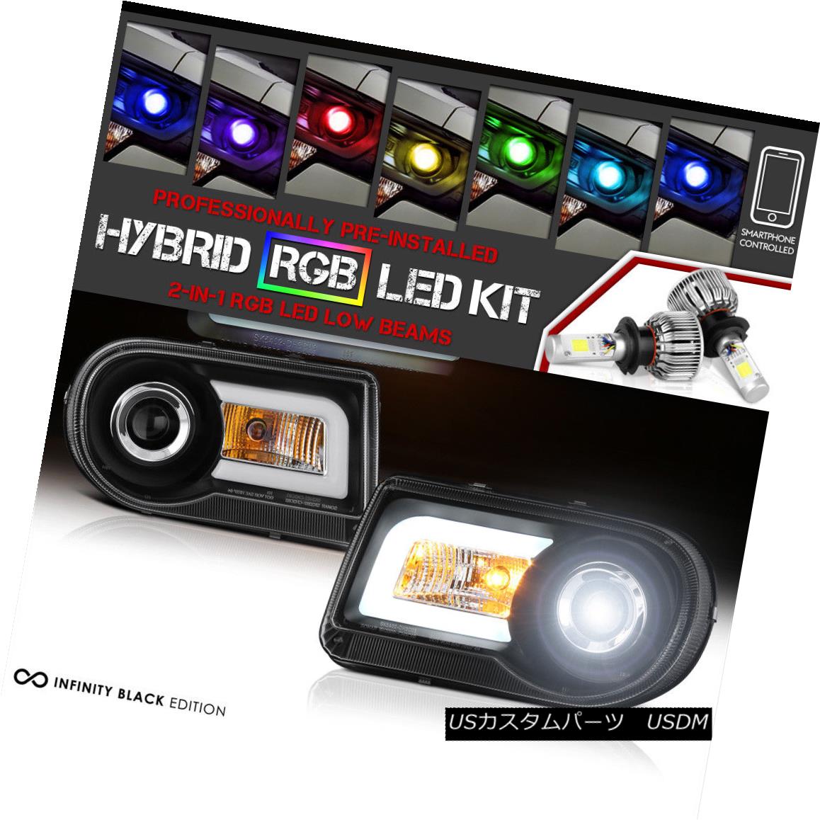 ヘッドライト [Color Strobe LED Low Beam] {DIAMoND BLACK} Halo DRL Headlights 05-10 Chrysler [カラーストロボLEDロービーム] {DIAMoND BLACK} Halo DRLヘッドライト05-10クライスラー 【並行輸入品】 68,426円