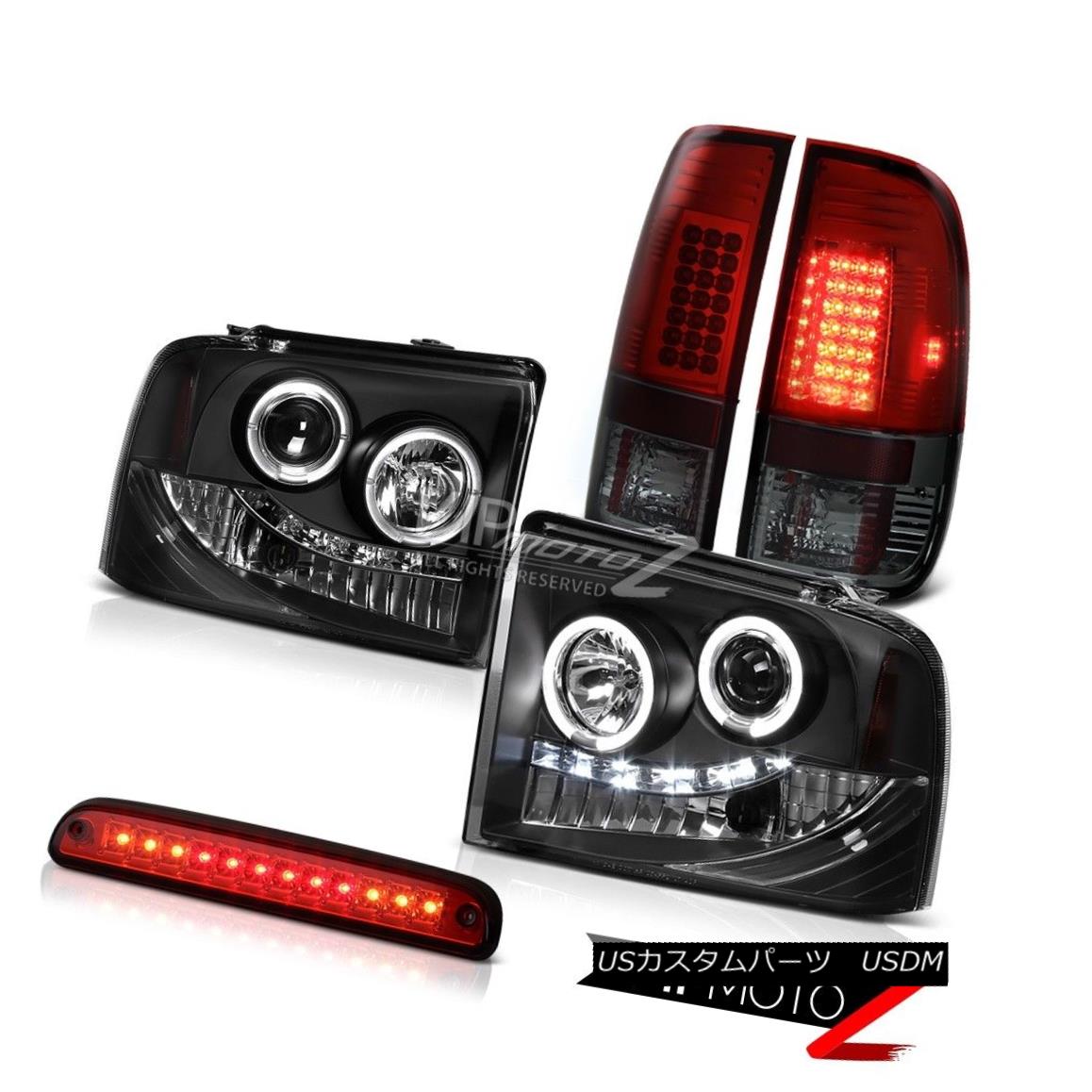 ヘッドライト LED Projector Headlights Smokey Red Tail Lights Wine Third Brake 05-07 F250 6.0L LEDプロジェクターヘッドライトスモーキーレッドテールライトワインド第3ブレーキ05-07 F250 6.0L 【並行輸入品】