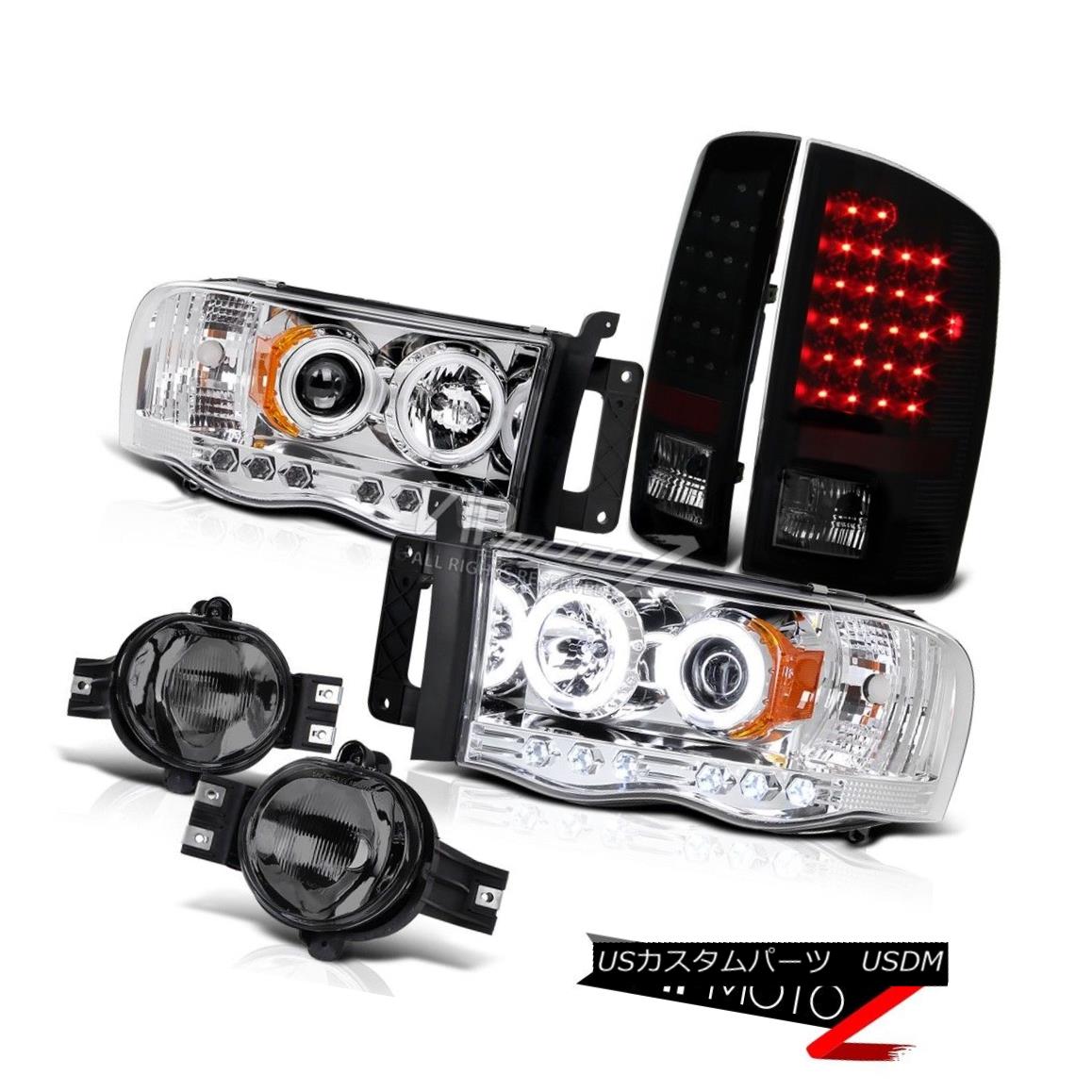 ヘッドライト Chrome Projector Headlamp+Matte Black LED Tail Light+Tinted Fog Lamps 02-05 Ram クロームプロジェクターヘッドランプ+マットブラックLEDテールライト+ティンテッドフォグランプ02-05 Ram 【並行輸入品】