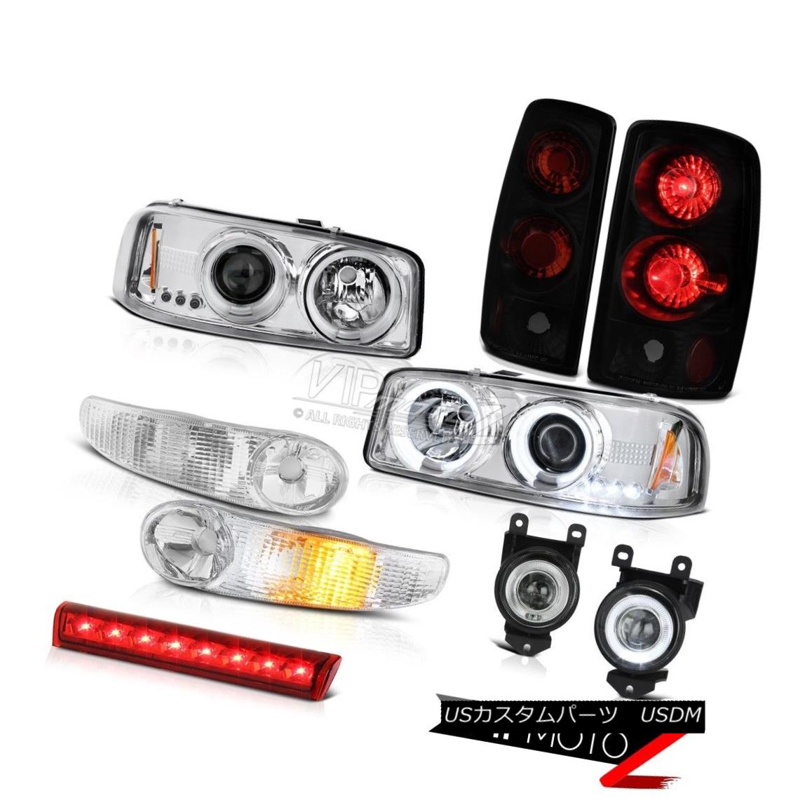 ヘッドライト CCFL Angel Eye Headlight Bumper Sinister Black Brake Lamp LED 01-06 Yukon Denali CCFLエンジェルアイヘッドライトバンパーシニスターブラックブレーキランプLED 01-06ユーコンデナリ 【並行輸入品】