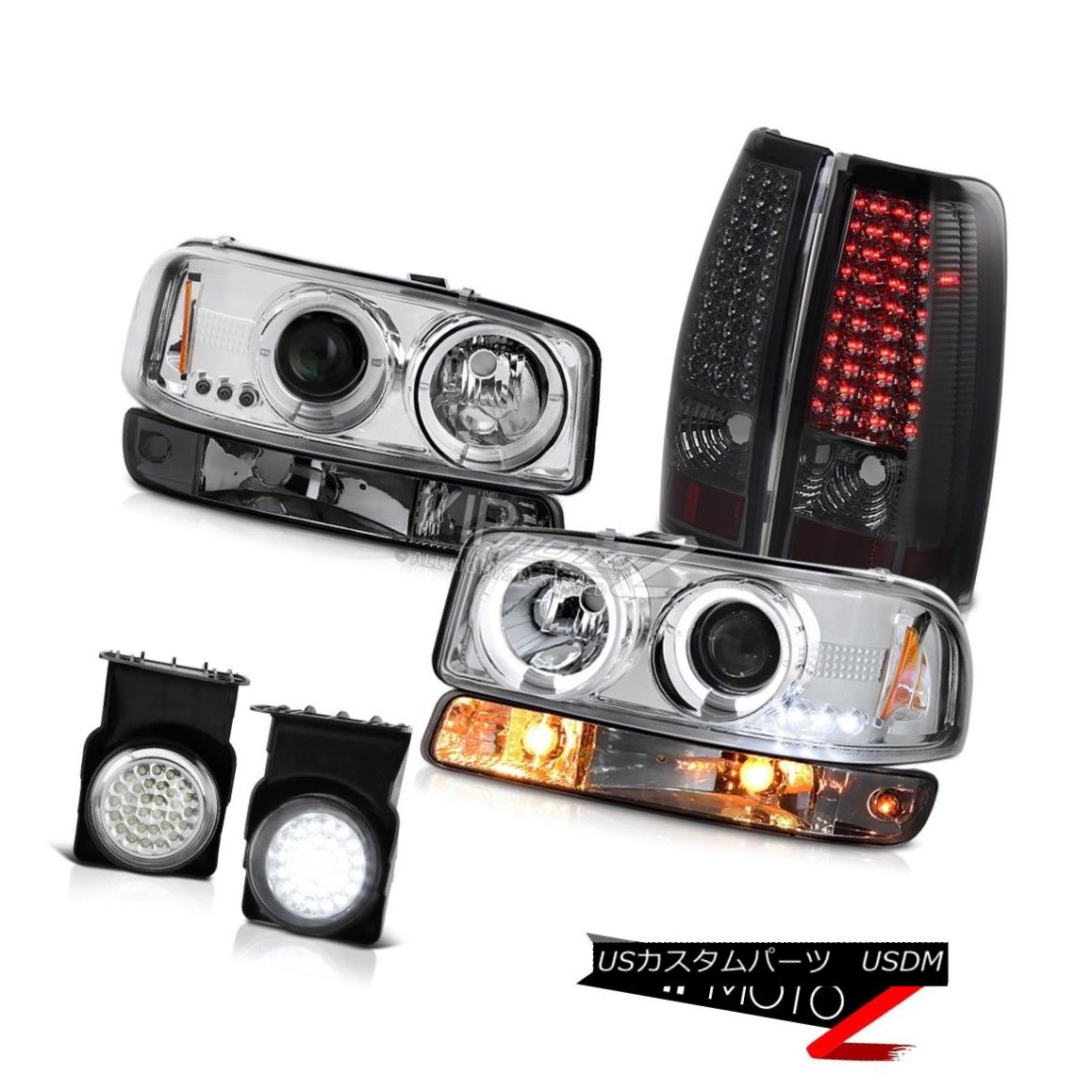 ヘッドライト 2003-2006 Sierra 6.6L Foglights led tail brake lights parking light headlamps 2003 - 2006年シエラ6.6L Foglightsはテールブレーキライトの駐車ライトヘッドランプを導いた 【並行輸入品】