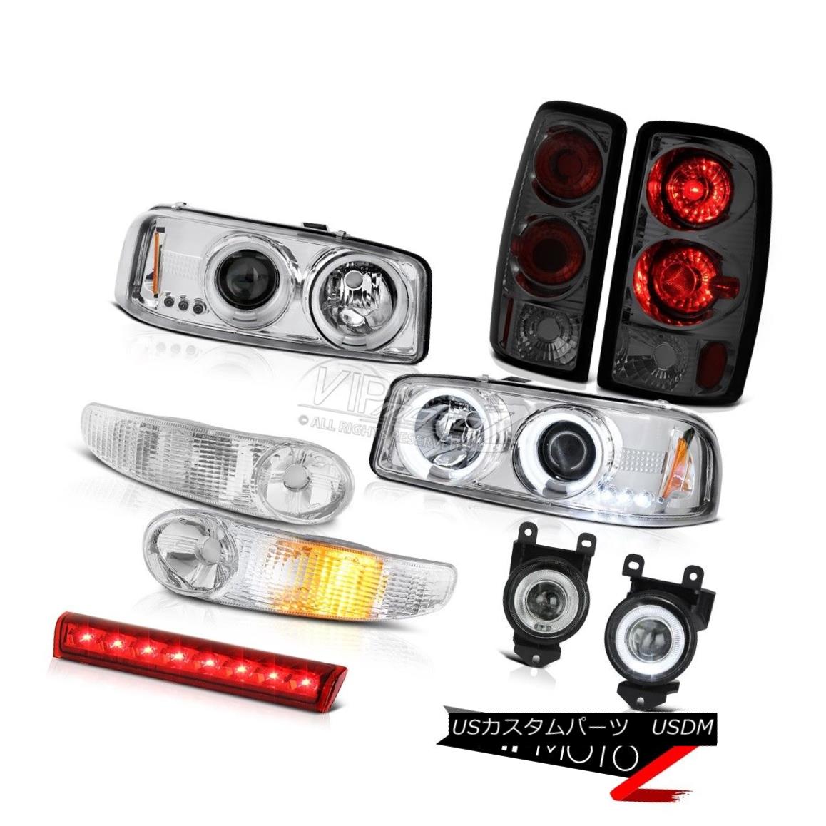 ヘッドライト Halo Headlight Euro Signal Brake Tail Light Driving FogLamp LED 01-06 Yukon 6.0L Haloヘッドライトユーロ信号ブレーキテールライトドライビングフォグランプLED 01-06ユーコン6.0L 【並行輸入品】