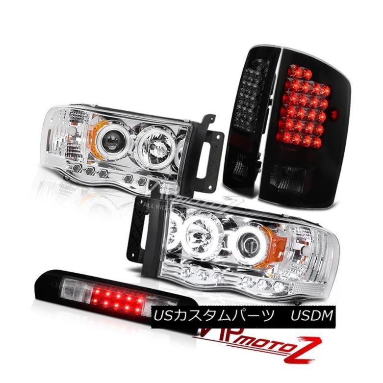 ヘッドライト Euro CCFL Headlights Angel Eye LED Taillights Lamps Roof Stop Black 02-05 Ram ST ユーロCCFLヘッドライトエンジェルアイLEDテールライトランプルーフストップブラック02-05 Ram ST 【並行輸入品】