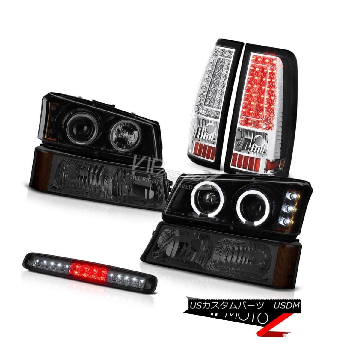 ヘッドライト 03 04 05 06 Silverado Roof Brake Lamp Euro Chrome Tail Lamps Parking Headlights 03 04 05 06 Silveradoルーフブレーキランプユーロクロームテールランプパーキングヘッドライト 【並行輸入品】