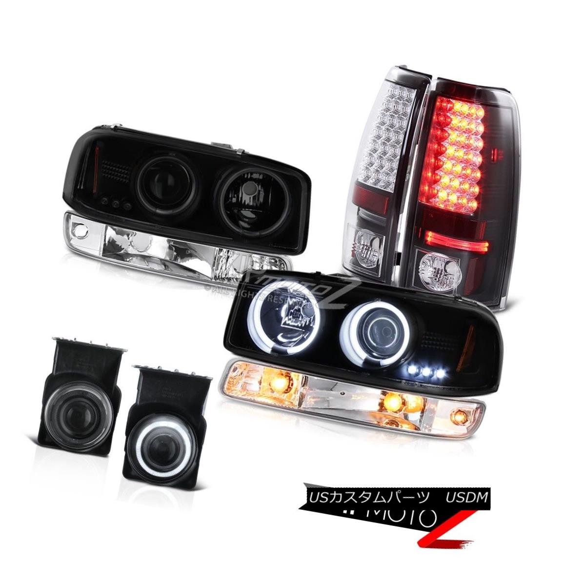 ヘッドライト 03-06 Sierra SL Foglights led tail brake lights euro clear turn signal headlamps 03-06シエラSLフォギーライトはテールブレーキライトを導いたユーロクリアターンシグナルヘッドランプ 【並行輸入品】