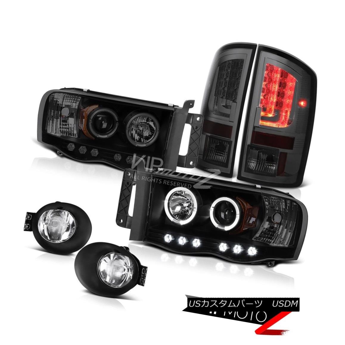 ヘッドライト 02-05 Dodge Ram 1500 2500 5.9L Smokey Tail Lamps Foglamps Headlights Tron Tube 02-05ダッジラム1500 2500 5.9Lスモーキーテールランプフォグランプヘッドライトトロンチューブ 【並行輸入品】