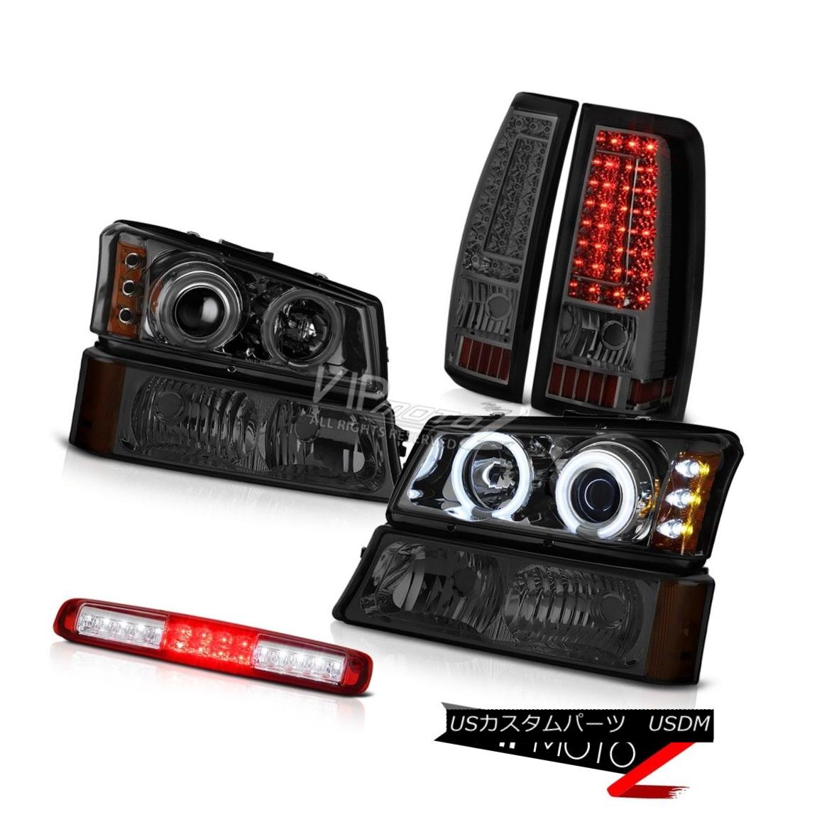 ヘッドライト 2003-2006 Silverado Red Clear 3RD Brake Light Rear Lights Parking Headlamps LED 2003-2006シルバラードレッドクリア3RDブレーキライトリアライトパーキングヘッドランプLED 【並行輸入品】
