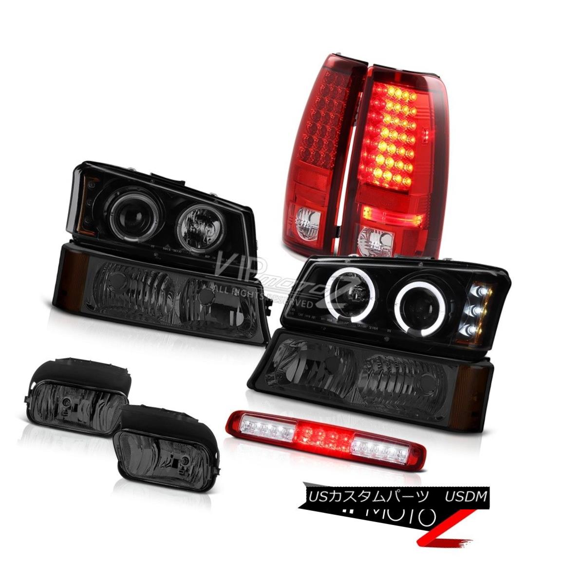 ヘッドライト 03-06 Silverado Smokey Foglights Bumper Lamp High Stop Headlamps Taillights SMD 03-06 SilveradoスモークフォグライトバンパーランプハイストップヘッドランプテールライトSMD 【並行輸入品】