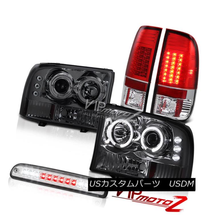 ヘッドライト Halo LED DRL CCFL Headlights High Stop Mirror Chrome Red 1999-2004 Ford F250 SD Halo LED DRL CCFLヘッドライトハイストップミラークロームレッド1999-2004 Ford F250 SD 【並行輸入品】
