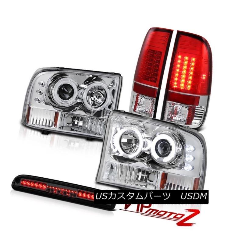 ヘッドライト 99-04 F350 Harley Davidson CCFL Tech Pkg Headlight LH+RH Brake High Stop Smoke 99-04 F350ハーレーダビッドソンCCFLテックPkgヘッドライトLH + RHブレーキハイストップスモーク 【並行輸入品】