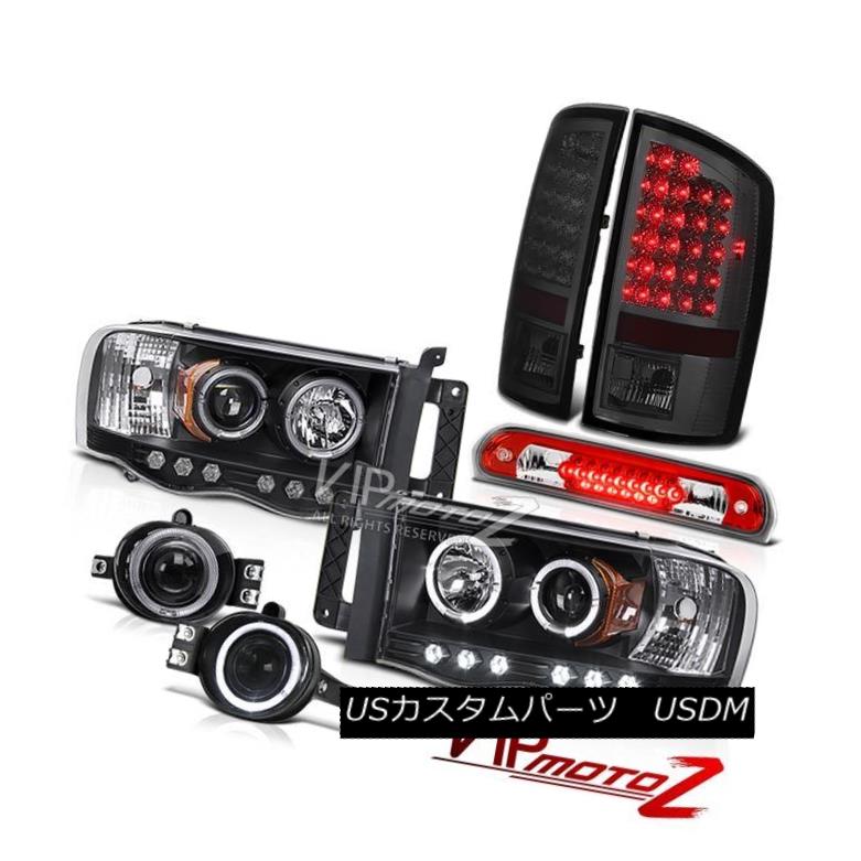 ヘッドライト 02 03 04 05 Dodge Ram Dual Halo Headlights Tail Lights LED Tinted Fog 3rd Red 02 03 04 05 Dodge RamデュアルヘイローヘッドライトテールライトLED Tinted Fog 3rd Red 【並行輸入品】