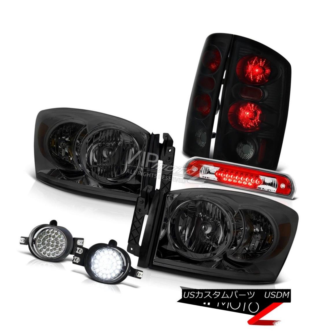 ヘッドライト Smoke Headlights Darkest Tail Lights LED Foglights Red 2006 Dodge Ram PowerTech スモークヘッドライトダークテールライトLED Foglights Red 2006 Dodge Ram PowerTech 【並行輸入品】
