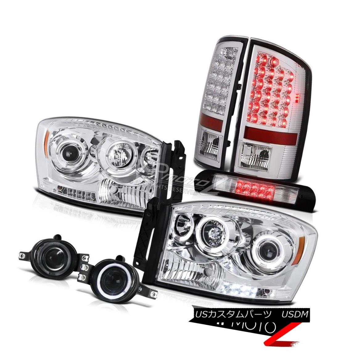 ヘッドライト Chrome LED Headlights Bulb Brake Tail Lights Driving Fog 3rd 2006 Dodge Ram クロームLEDヘッドライト電球ブレーキテールライトドライビングフォッグ2006年3月Dodge Ram 【並行輸入品】