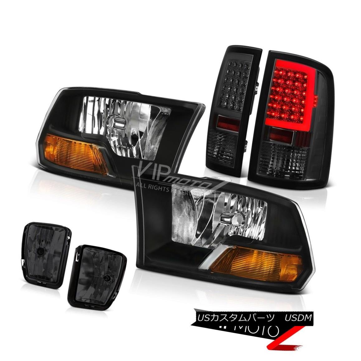 ヘッドライト 13-17 RAM 1500 Smoked Neon Tube Tail Lamp Driving Light Factory Style Headlamps 13-17 RAM 1500スモークネオンチューブテールランプランプ工場風ヘッドランプ 【並行輸入品】