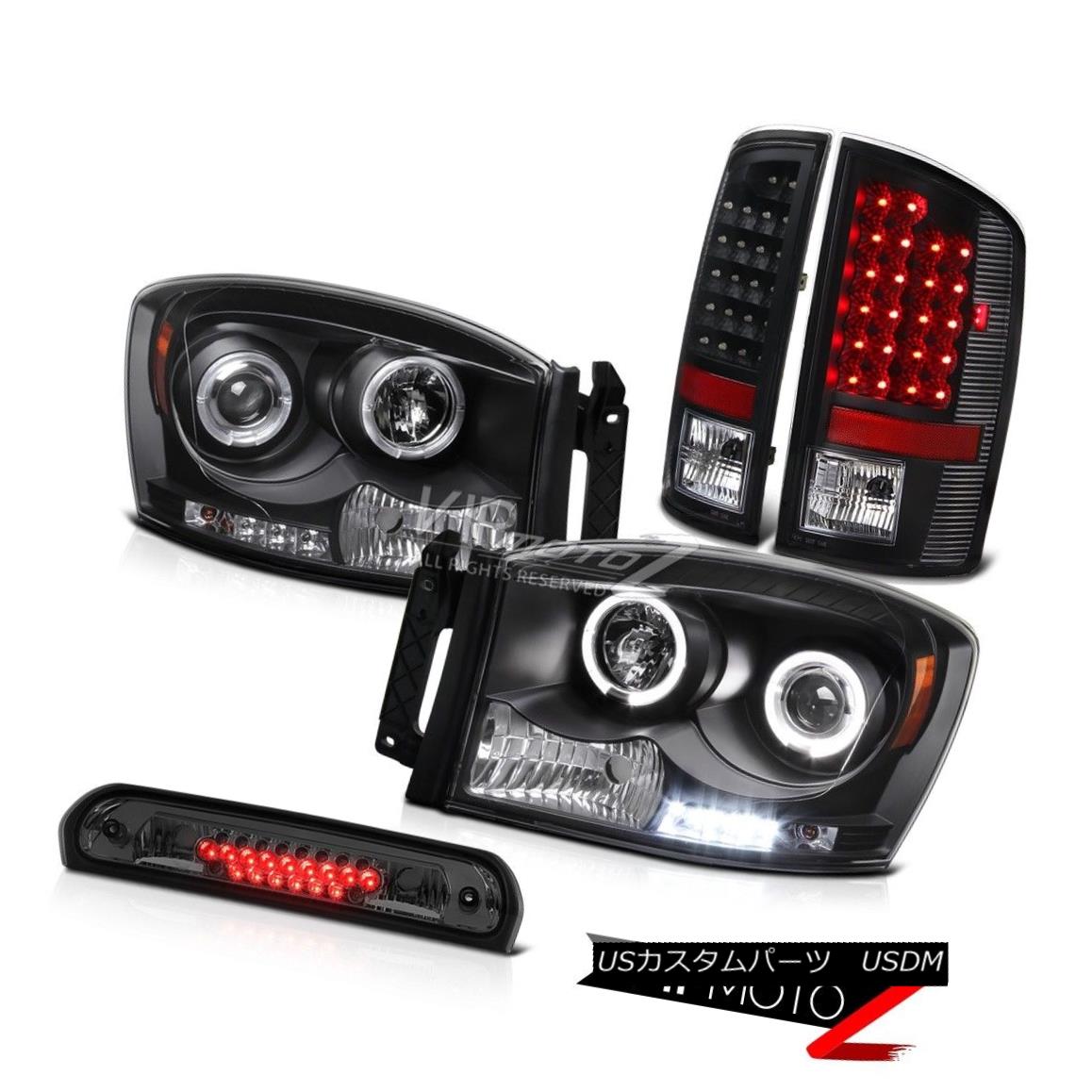 ヘッドライト 2006 Dodge Ram Magnum V8 L.E.D DRL Halo Headlights LED Taillights High Smoke 2006ダッジラムマグナムV8 L.E.D DRLハローヘッドライトLEDティアライトハイスモーク 【並行輸入品】