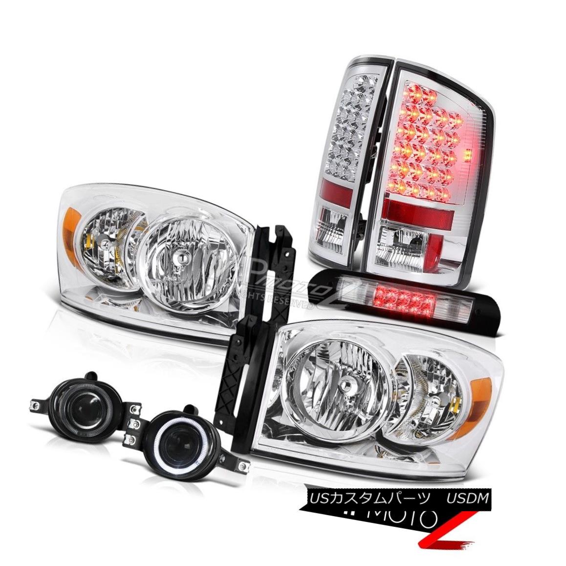 ヘッドライト Pair New Headlight LED Taillight Foglamps Roof Stop Clear 2006 Dodge Ram Hemi ペア新しいヘッドライトLEDテールライトフォグランプルーフストップクリア2006ドッジラムヘミ 【並行輸入品】