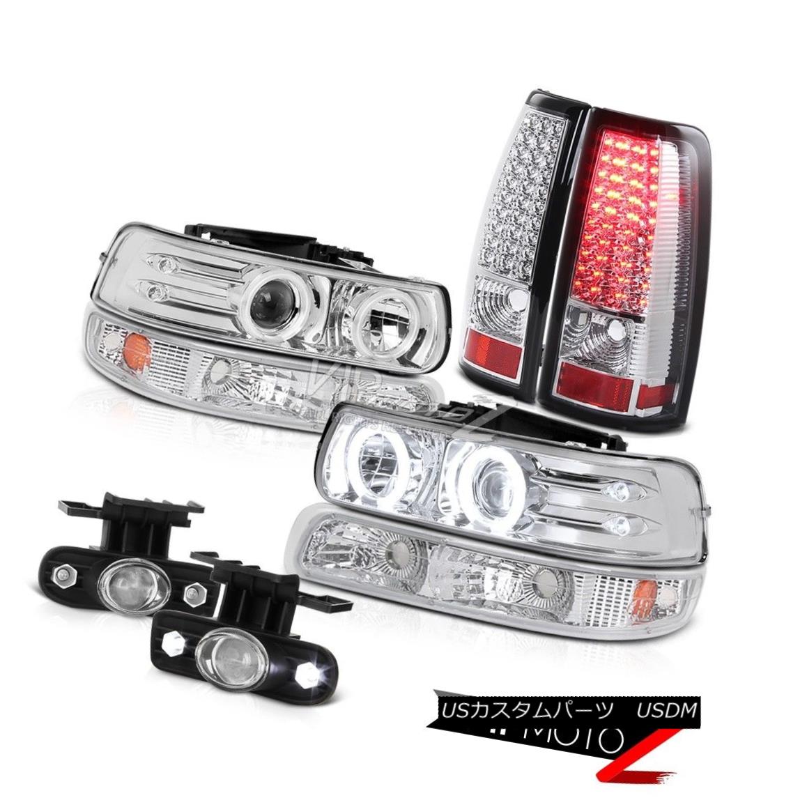 ヘッドライト Projector Headlights LED Bulbs Tail Lights Driving Fog 99 00 01 Silverado 2500HD プロジェクターヘッドライトLED電球テールライトドライビングフォグ99 00 01 Silverado 2500HD 【並行輸入品】