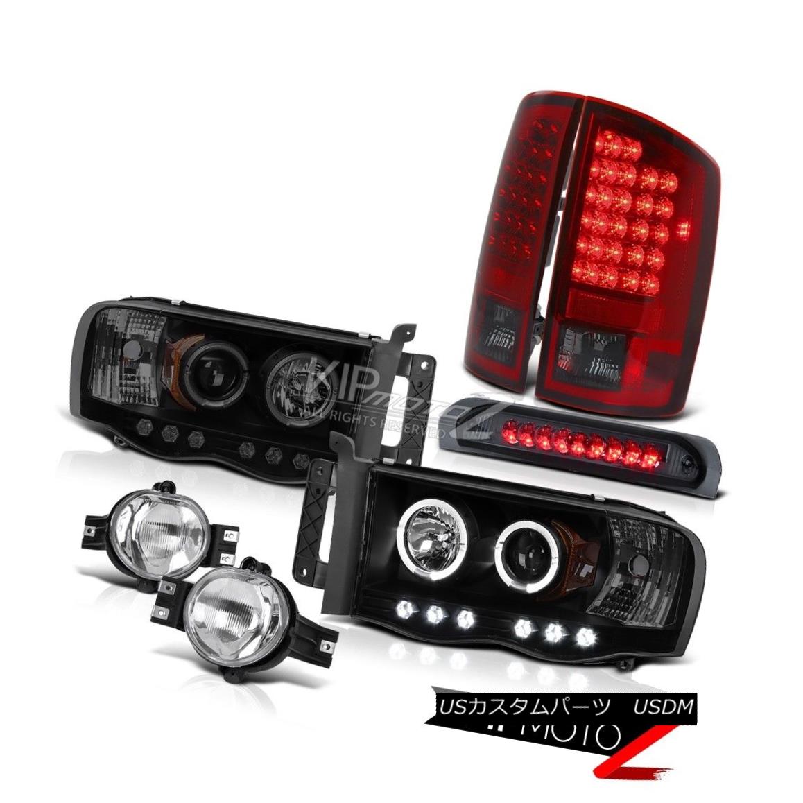 ヘッドライト 02-05 Ram 4.7L ST 2x Halo Headlight LED Bulbs Tail Lights Foglamp Roof Stop Tint 02-05 Ram 4.7L ST 2x HaloヘッドライトLED電球テールライトフォグランプ屋根の色合い 【並行輸入品】