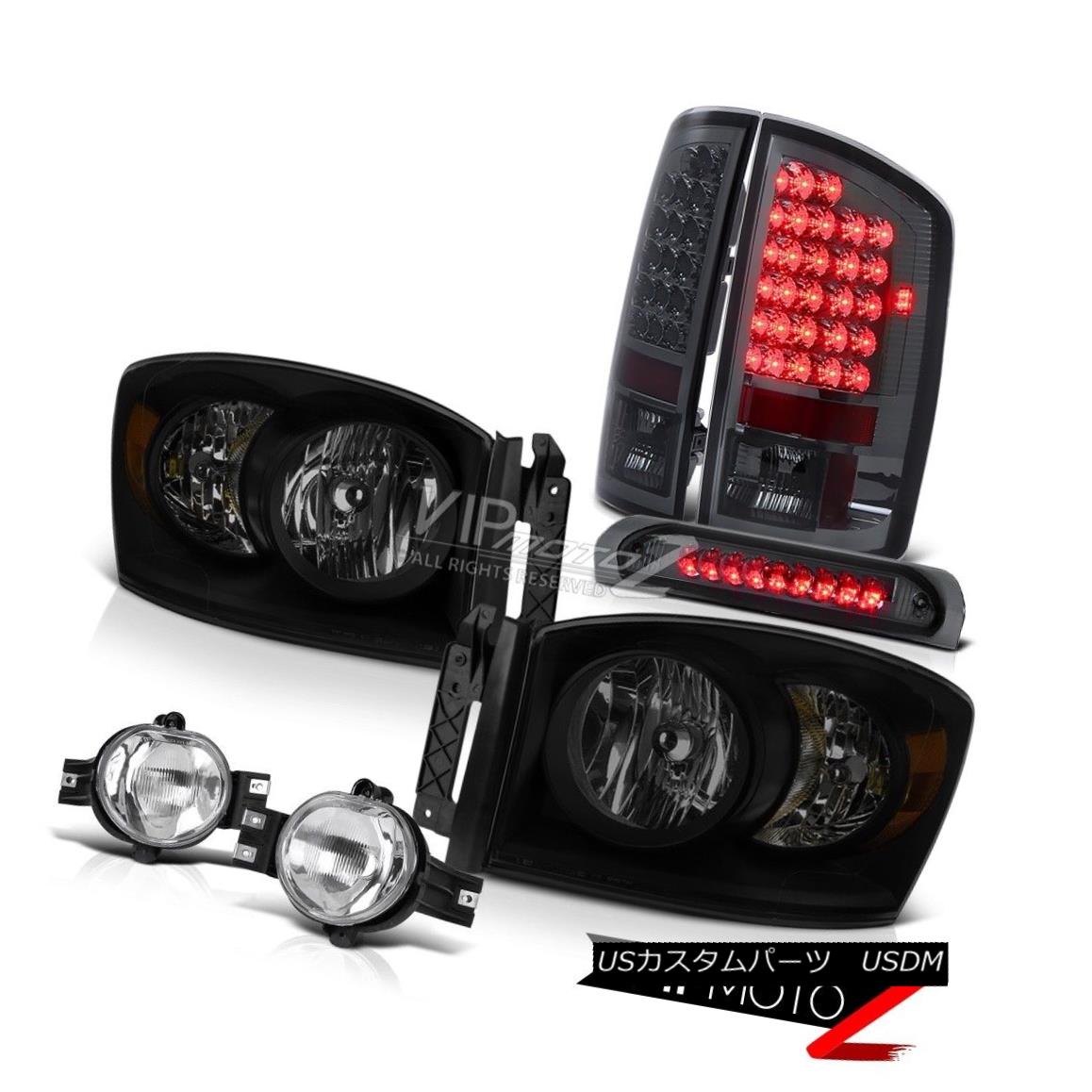 ヘッドライト 07-08 Dodge Ram 1500 3.7L Headlights Chrome Fog Lamps High Stop Light Taillights 07-08 Dodge Ram 1500 3.7Lヘッドライトクロームフォグランプハイストップライトテールライト 【並行輸入品】