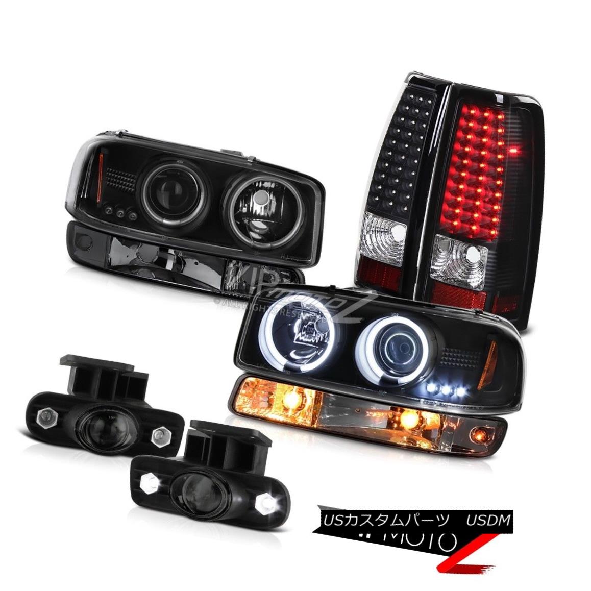 ヘッドライト 1999-2002 Sierra 6.0L Fog lamps black led taillamps signal light ccfl headlamps 1999-2002シエラ6.0Lフォグランプ黒色テールランプ信号ライトccflヘッドライト 【並行輸入品】