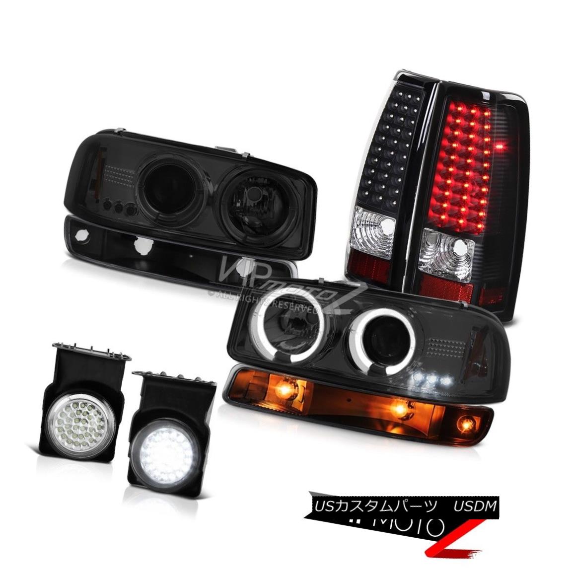 ヘッドライト 03-06 GMC Sierra Chrome foglamps black smd taillamps turn signal headlamps LED 03-06 GMCシエラ・クローム・フォグランプブラックとテールランプ・シグナル・ヘッドランプLED 【並行輸入品】