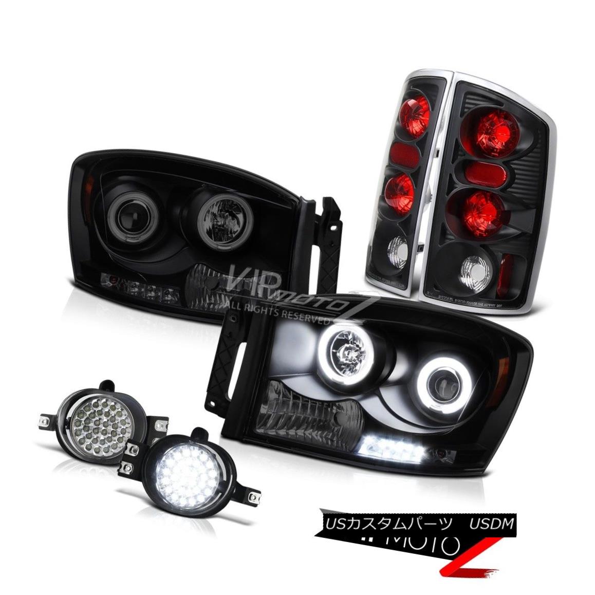 ヘッドライト 2006 Dodge Ram 5.9L C.C.F.L Halo Angel Eye Headlight SMD LED Foglights Tail Lamp 2006 Dodge Ram 5.9L C.C.F.L Halo Angel EyeヘッドライトSMD LED Foglightsテールランプ 【並行輸入品】