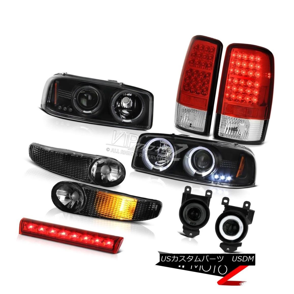 ヘッドライト 03 04 05 06 Yukon Halo Rim Headlight Signal Bumper Tail Lamp Fog Third Brake LED 03 04 05 06ユーコンヘイローリムヘッドライト信号バンパーテールランプフォグ第3ブレーキLED 【並行輸入品】