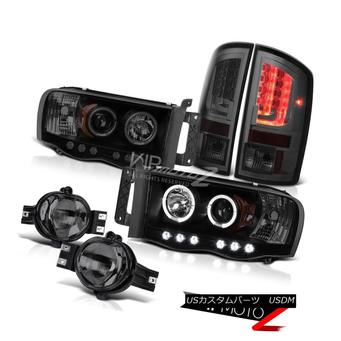 ヘッドライト 02-05 Dodge Ram 2500 3500 5.9L Taillights Smoke Tinted Headlights Foglamps LED 02-05 Dodge Ram 2500 3500 5.9Lテールライト煙がかかったヘッドライトフォグランプLED 【並行輸入品】