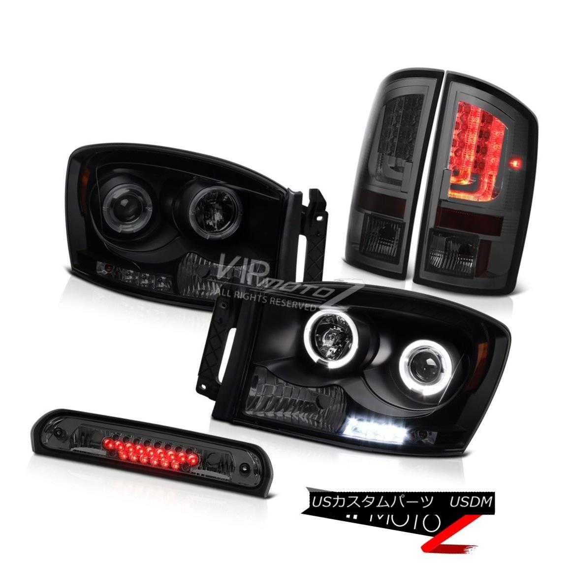ヘッドライト 2006 Ram ST Smoked Tail Lights Headlamps Roof Brake Lamp Dual Halo \