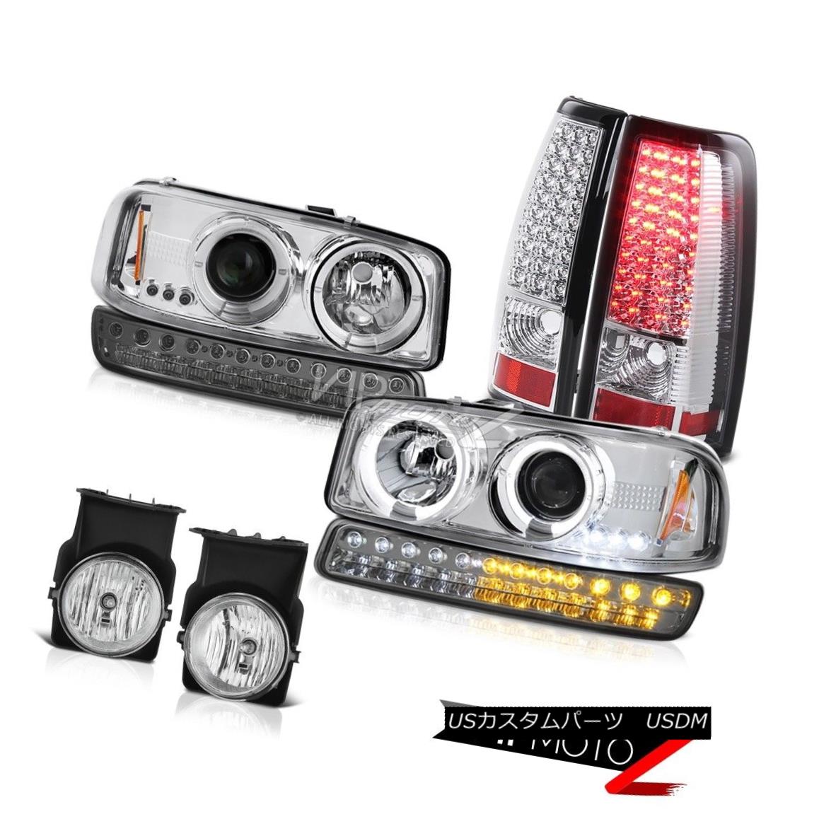 ヘッドライト 03-06 Sierra SLT Sterling Chrome Foglights LED Tail Lamps Parking Lamp Headlamps 03-06シエラSLTスターリングクロムフォグライトLEDテールランプパーキングランプヘッドランプ 【並行輸入品】