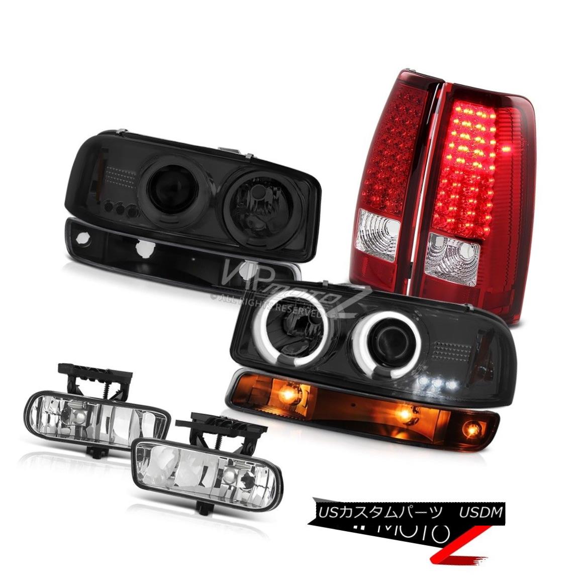 ヘッドライト 1999-2002 Sierra C3 Foglamps led tail lights turn signal smoked ccfl headlights 1999-2002シエラC3フォグランプがテールライトを回して信号をターンccflヘッドライトをスモーク 【並行輸入品】