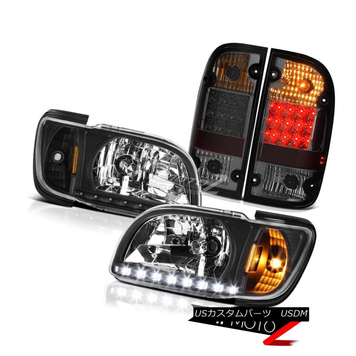 ヘッドライト 2001-2004 Toyota Tacoma SR5 Smoked taillamps black headlights bumper Assembly 2001-2004トヨタタコマSR5燻製テールランプブラックヘッドライトバンパーアセンブリ 【並行輸入品】