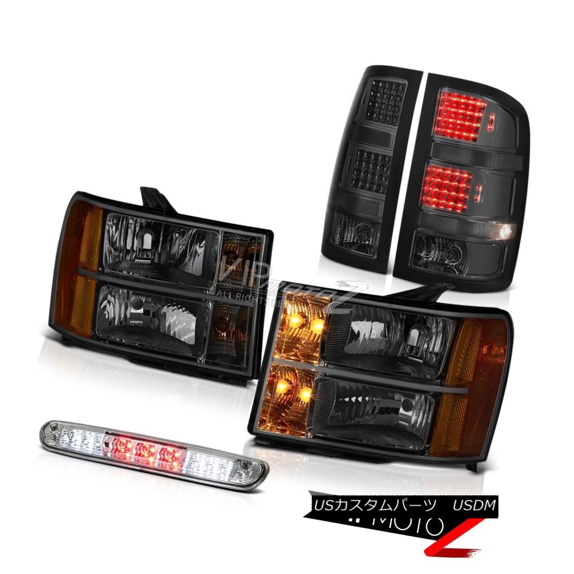 ヘッドライト 08-14 GMC Sierra 3500 SLT Tail Lamps Headlamps Roof Cab Lamp LED \