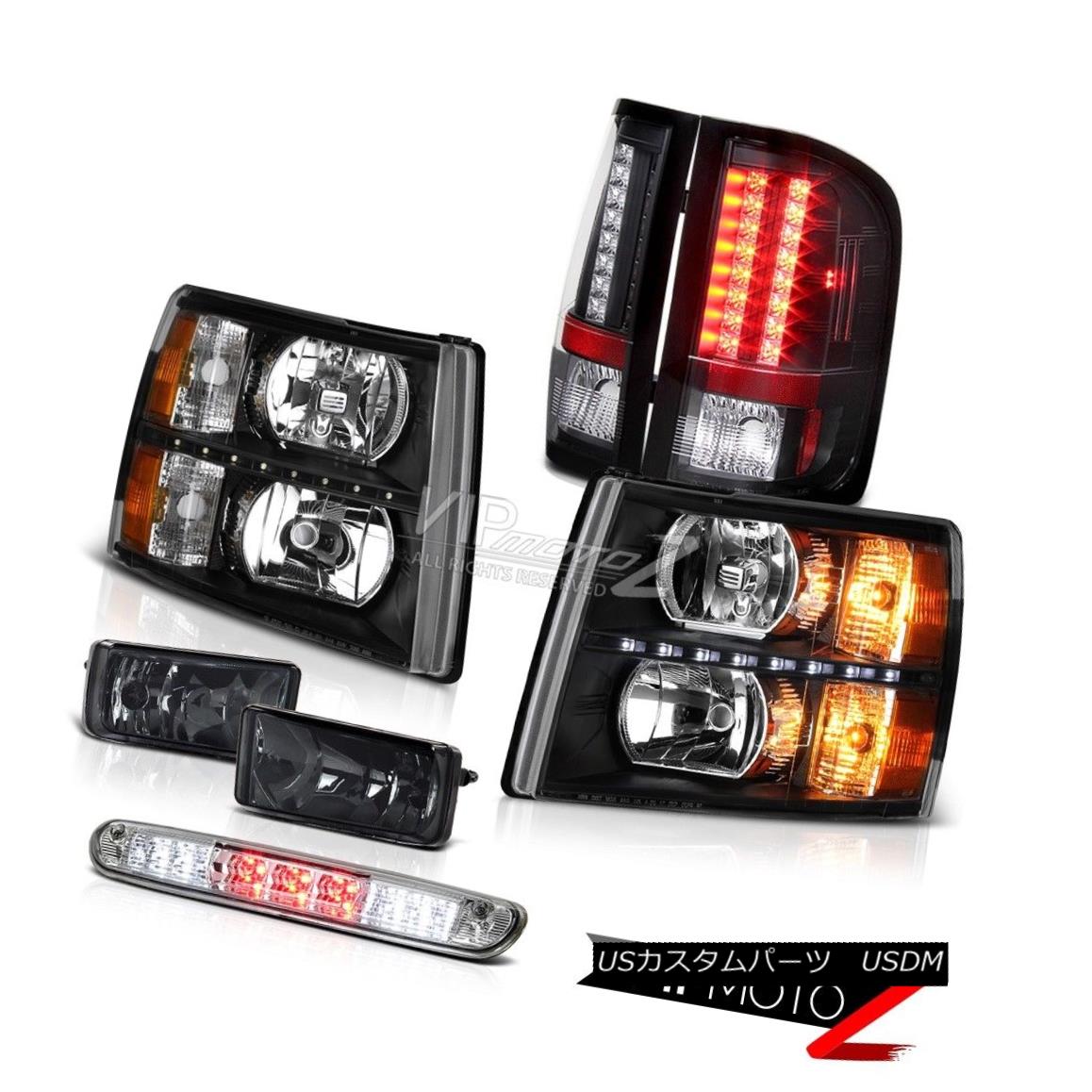 ヘッドライト 2007-2013 Silverado WT Headlamps LED DRL Fog Lamps 3RD Brake Light Tail Assembly 2007-2013 Silverado WTヘッドランプLED DRLフォグランプ3RDブレーキライトテールアセンブリ 【並行輸入品】