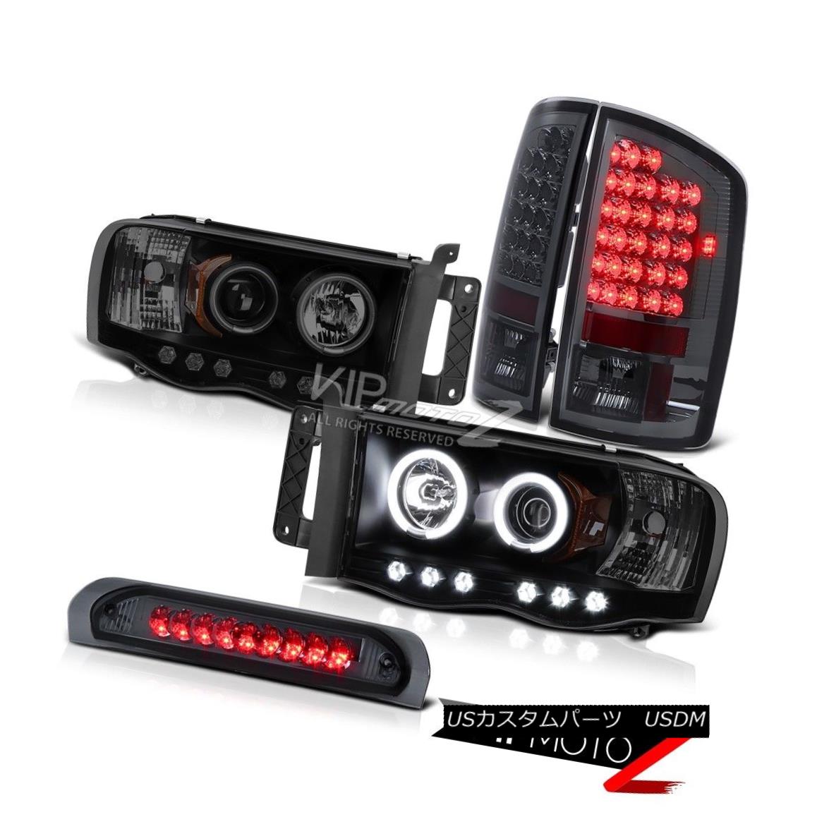 ヘッドライト 2002 2003 Ram V6 V8 ST CCFL Angel Eye Projector Headlight Dark LED Brake Tail 2002 2003 V6 V8 ST CCFLエンジェルアイプロジェクターヘッドライトダークLEDブレーキテール 【並行輸入品】