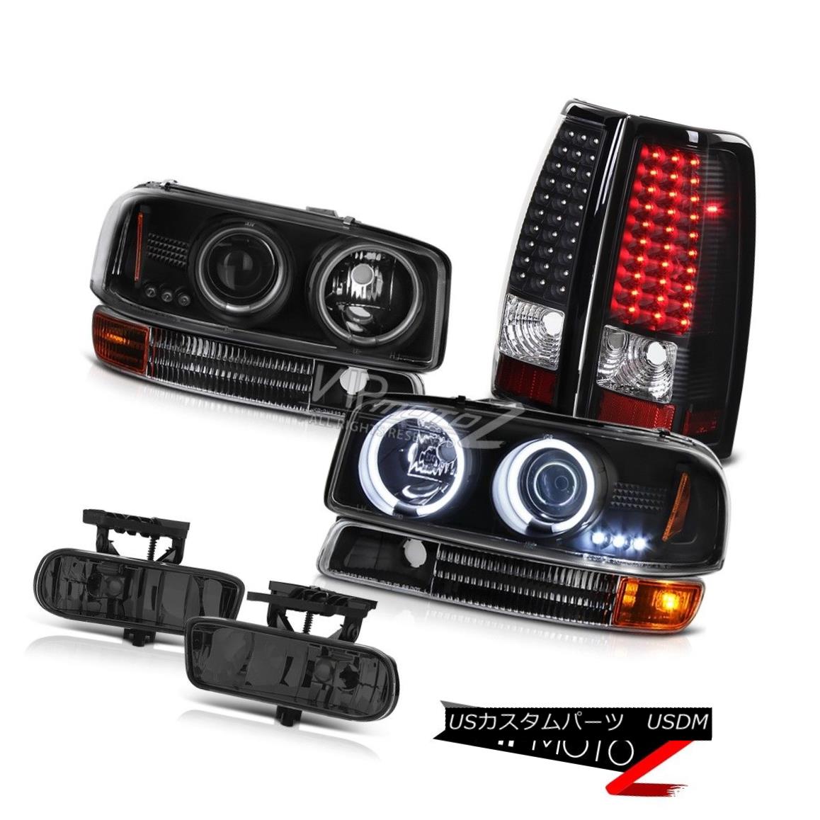 ライト ランプ 都内で 1999 03 Foglamps Lights Tail Brake Smd Signal Headlights Ccfl Black ヘッドライト Gmc Sierra Gmc ブラックccflヘッドライト信号とブレーキテールライトフォグランプ1999 03 Sierra