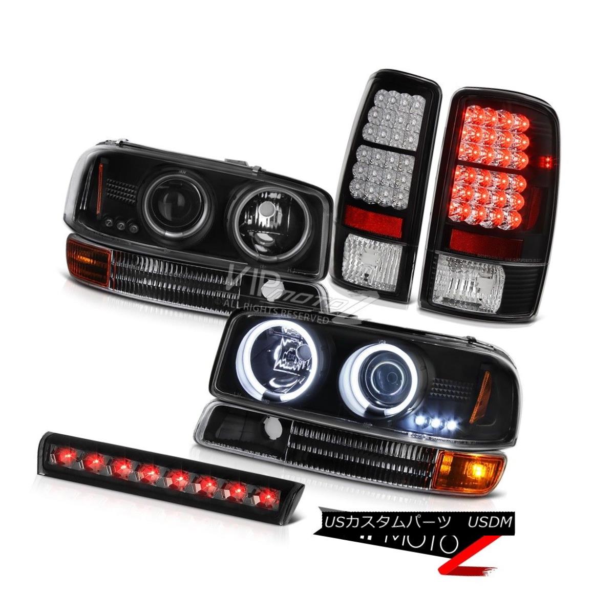 ヘッドライト 2000-2006 Yukon V8 CCFL Angel Eye Headlights Bumper Tail Lights Third Brake LED 2000-2006ユーコンV8 CCFLエンジェルアイヘッドライトバンパーテールライト第3ブレーキLED 【並行輸入品】