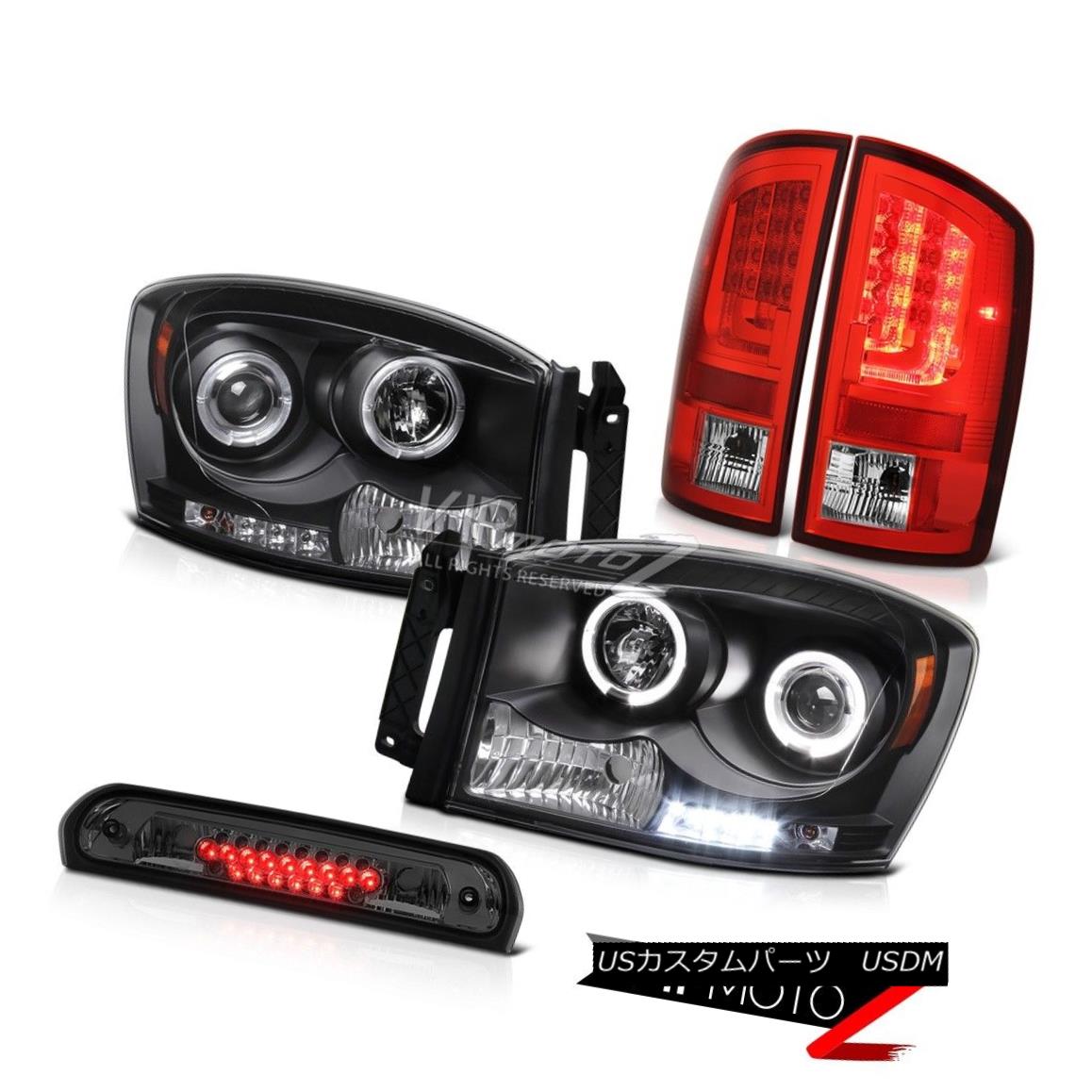 ヘッドライト 2006 Ram 3500 Tail Brake Lamps Headlamps Titanium Smoke Third Lamp Tron Tube LED 2006 Ram 3500テール・ブレーキ・ランプヘッドランプチタン・スモーク第3ランプトロン・チューブLED 【並行輸入品】