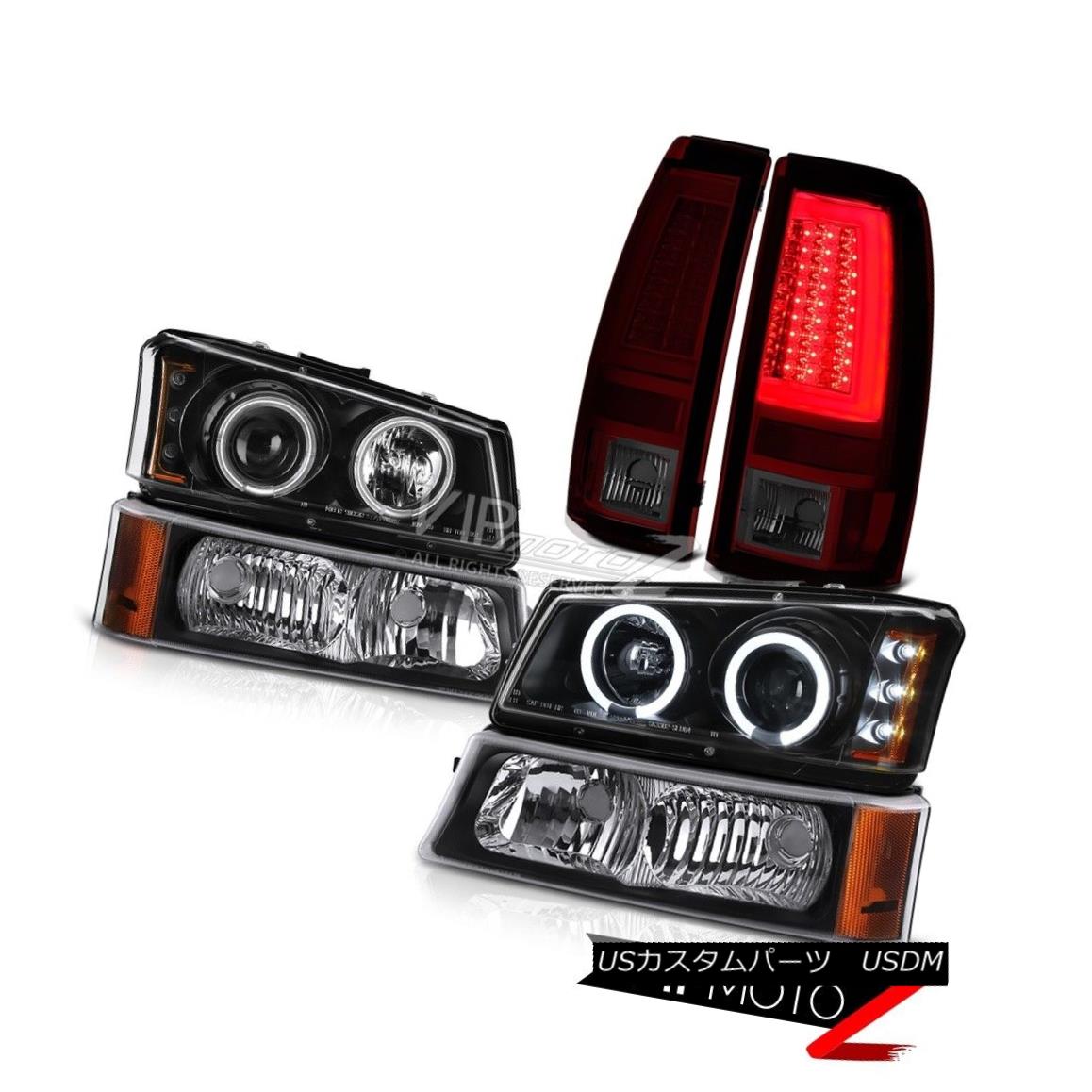 ヘッドライト 2003-2006 Silverado Red Smoke Taillights Black Signal Lamp Headlights Neon Tube 2003-2006シルバラードレッドスモークティアライズブラックシグナルランプヘッドライトネオンチューブ 【並行輸入品】