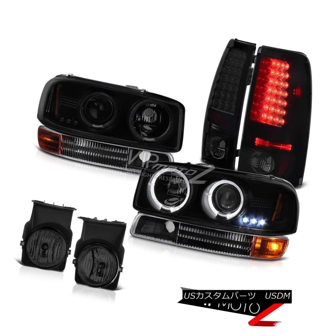 売れ筋 ライト ランプ 03シエラsltヘッドライトパーキングブレーキテールライトフォグライト 最も暗いブラックハローled Foglamp Lights Tail Brake Parking Headlight Slt Sierra 03 Led Halo Black Darkest ヘッドライト Zambettis Com