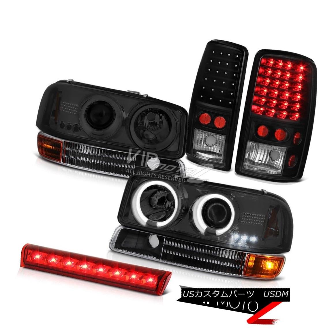 ヘッドライト 00-06 Yukon XL CCFL Halo Headlights Signal SMD Tail Lights 3rd Brake Red LED 00-06ユーコンXL CCFL Haloヘッドライト信号SMDテールライト第3ブレーキ赤色LED 【並行輸入品】
