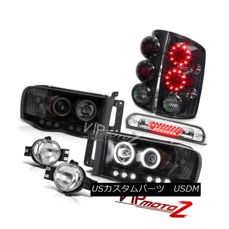 ヘッドライト 2002-2005 Dodge Ram CCFL Angel Eye Headlights Smoke LED Brake Lamps Fog 3rd 2002-2005ダッジラムCCFLエンジェルアイヘッドライトスモークLEDブレーキランプフォグ3rd 【並行輸入品】