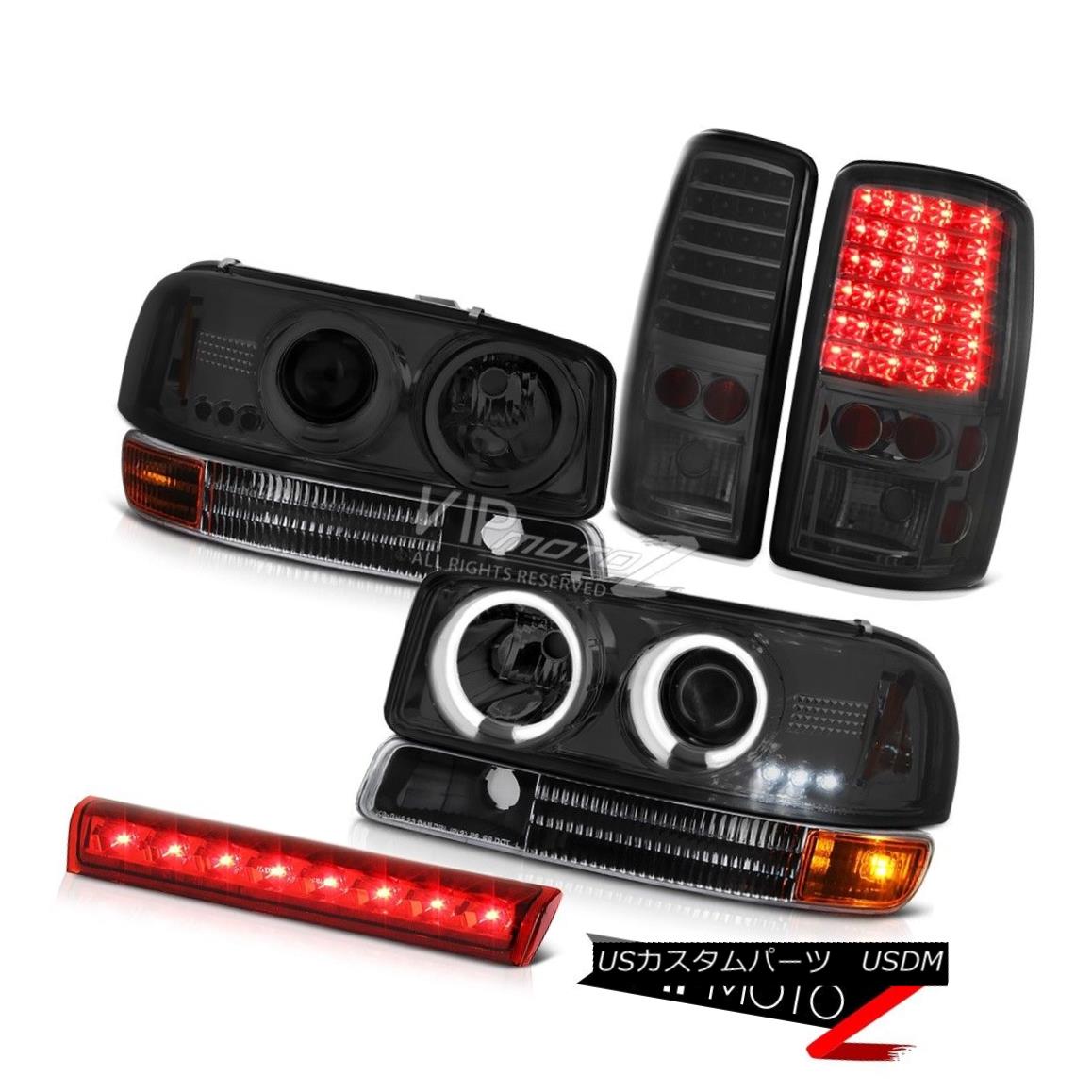 ヘッドライト 00-06 GMC Yukon Projector CCFL Angel Eye Headlamps L.E.D TailLamps Roof Stop LED 00-06 GMCユーコンプロジェクターCCFLエンジェルアイヘッドランプL.E.DテールランプルーフストップLED 【並行輸入品】