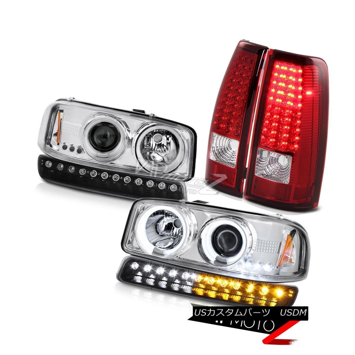 ヘッドライト 99-06 Sierra SLT Rosso red tail lamps signal light ccfl projector headlamps LED 99-06シエラSLTロッソレッドテールランプ信号光ccflプロジェクターヘッドライトLED 【並行輸入品】