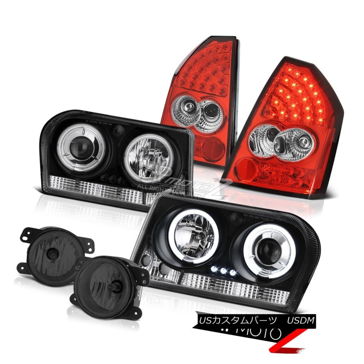 ヘッドライト 2005-2007 Chrysler 300 Fluorescence Halo Headlights LED Taillights Red Tint Fog 2005-2007 Chrysler 300 Fluorescence HaloヘッドライトLEDティアライトRed Tint Fog 【並行輸入品】