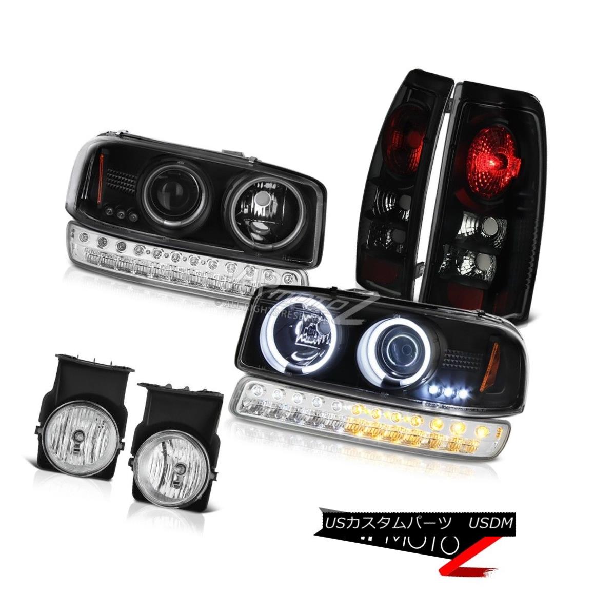 ヘッドライト 03-06 Sierra 4.3L Foglights Tail Brake Lights Bumper Light Black CCFL Headlights 03-06シエラ4.3LフォグライトテールブレーキライトバンパーライトブラックCCFLヘッドライト 【並行輸入品】