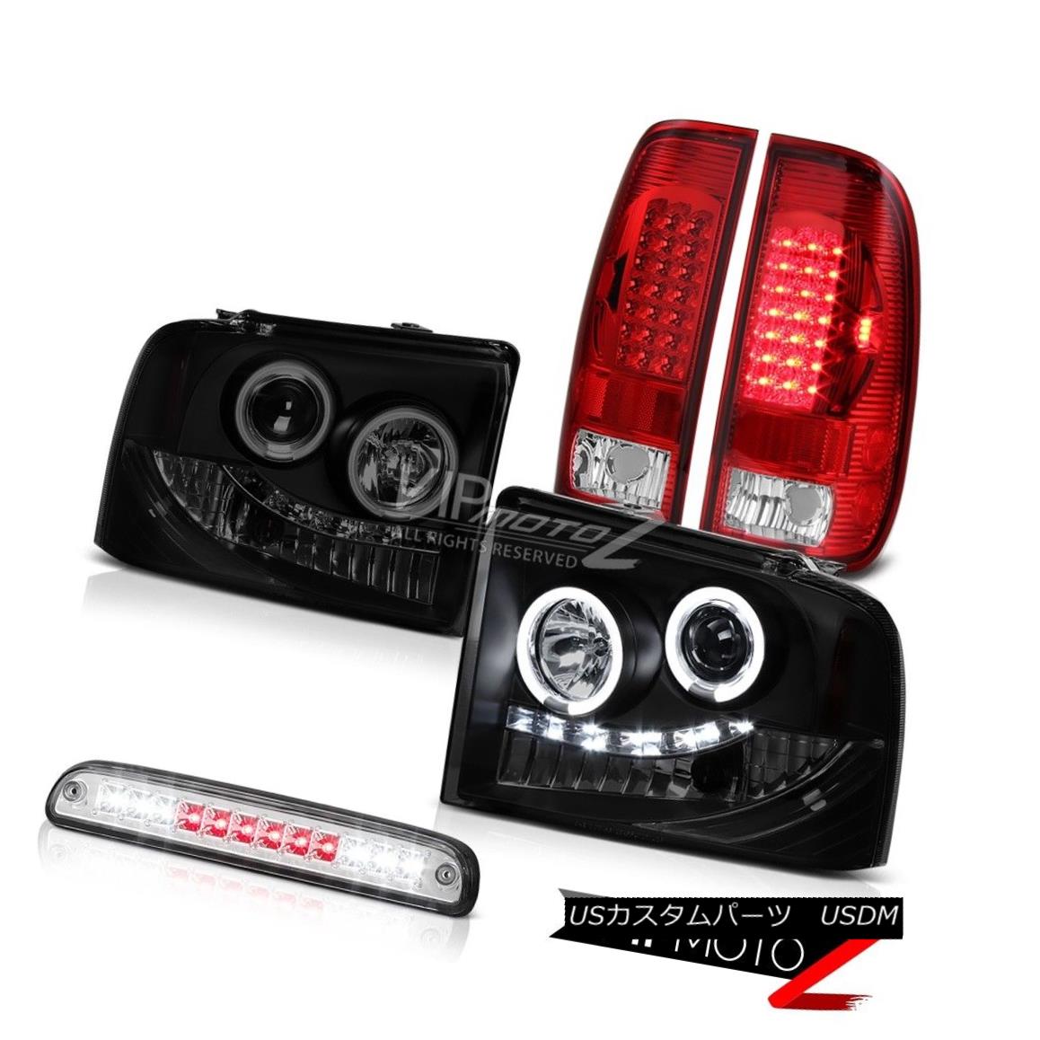 ヘッドライト Headlights w/CCFL Ring LED Tail Lights Assembly Chrome 3rd Brake 05-07 F350 6.0L CCFLリング付きヘッドライトLEDテールライトアセンブリクローム第3ブレーキ05-07 F350 6.0L 【並行輸入品】
