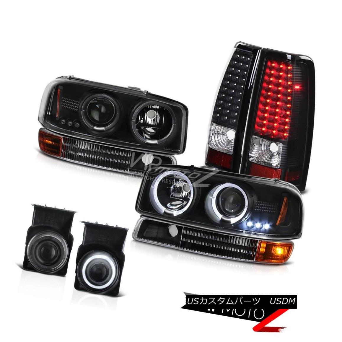 ヘッドライト 2004-2006 Sierra 5.3L V8 LED Eye Headlights Turn Tail Lights Projector Foglights 2004-2006シエラ5.3L V8 LEDアイヘッドライトテールライトプロジェクターフォグライト 【並行輸入品】