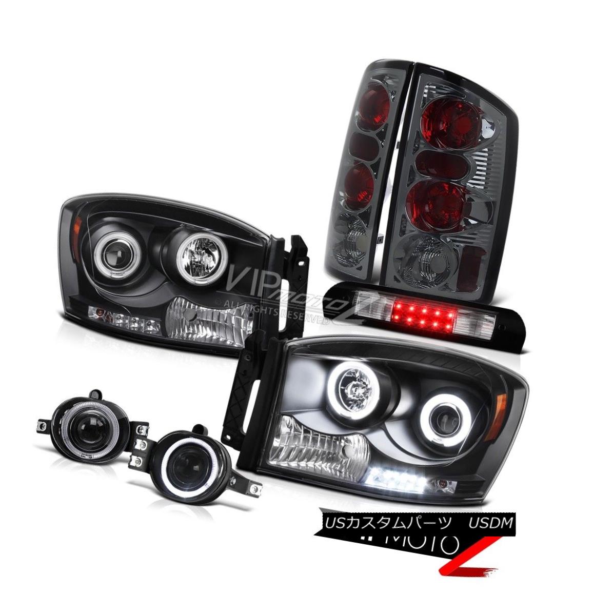 ヘッドライト DRL Projector Headlights Smoke Tail Lamps Euro Fog LED Brake 2006 Dodge Ram V6 DRLプロジェクターヘッドライト煙テールランプユーロフォグLEDブレーキ2006 Dodge Ram V6 【並行輸入品】