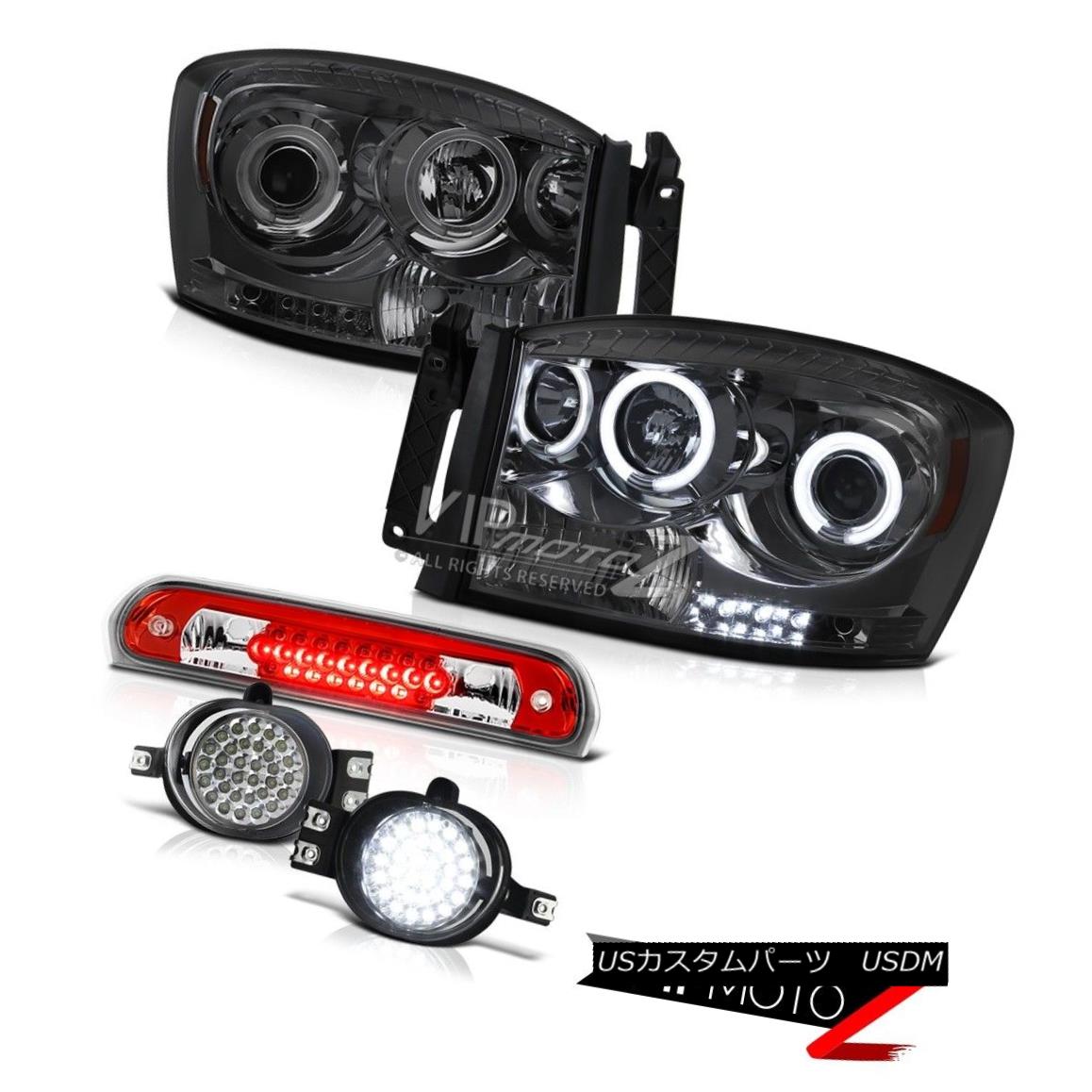 ヘッドライト CCFL Headlights Daytime Running Lamps Fog Wine Red 3rd LED 07 08 Ram TurobDiesel CCFLヘッドライトデイタイムランニングランプフォグワインレッド3rd LED 07 08 Ram TurobDiesel 【並行輸入品】